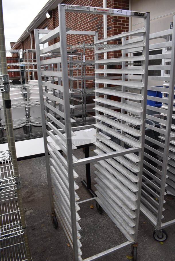 Metal Commercial Pan Transport Rack on Commercial Casters. 21x26x69 - Image 2 of 6