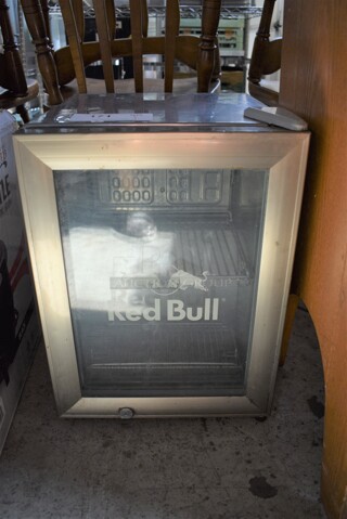 Red Bull SC-1 Metal Commercial Countertop Mini Cooler Merchandiser. 115 Volts, 1 Phase. 13x17x18