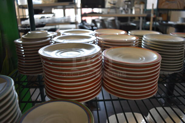 ALL ONE MONEY! Tier Lot of Various White Ceramic Saucers and Plates.  - Image 4 of 7