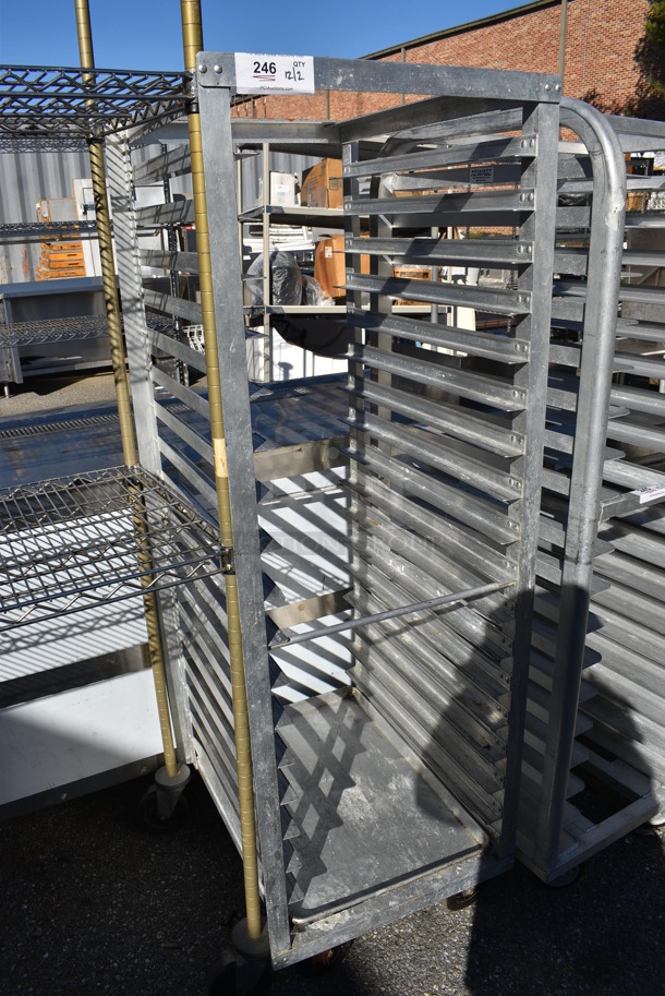 Metal Commercial Pan Transport Rack on Commercial Casters. 21.5x26x64.5 - Image 2 of 4