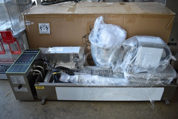BRAND NEW IN BOX! Model T-101 Stainless Steel Commercial Countertop Electric Powered Automatic Donut Making Machine. 110 Volts. Stock Picture Used As Gallery. 39x19x24. - Image 11 of 11