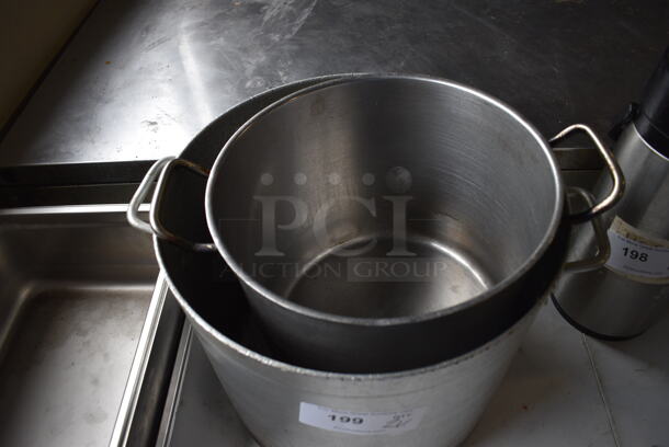 2 Various Stock Pots. Includes 15.5x11.5x10. 2 Times Your Bid! - Image 2 of 3