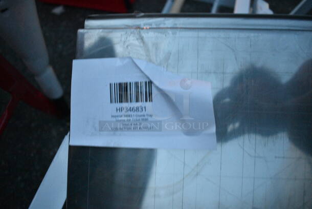 BRAND NEW SCRATCH AND DENT! Lot of Metal Pieces Including HP346831 Imperial 34683-1 Crumb Tray,  - Image 4 of 4