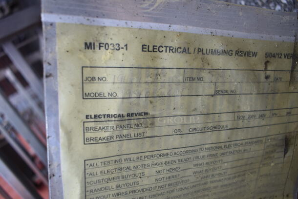Randell 9560 Stainless Steel Commercial Electric Powered 3 Bay Steam Table. 208 Volts, 1 Phase. - Image 2 of 6