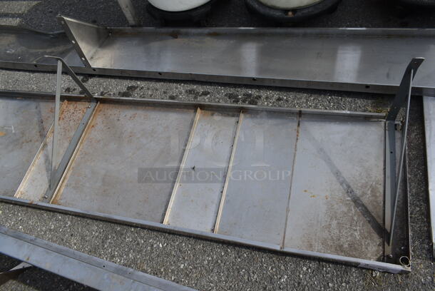 Stainless Steel Commercial Wall Mount Shelf. - Image 3 of 4