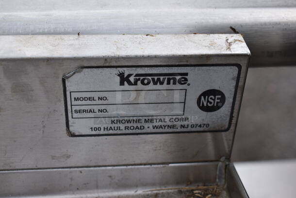 Krowne Stainless Steel Commercial 3 Bay Back Bar Sink w/ Dual Drain Boards, Faucet and Handles. Bays 10x14. Drain Boards 18.5x16. - Image 7 of 7