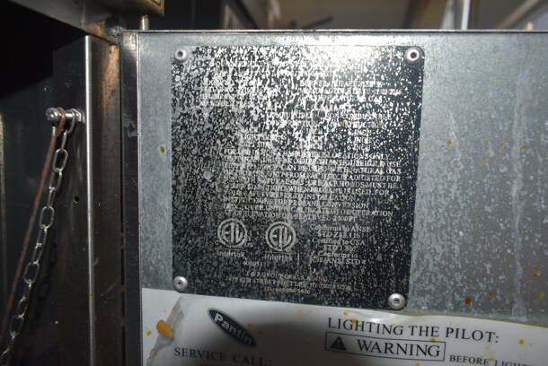 Pantin Stainless Steel Commercial Floor Style Natural Gas Powered Deep Fat Fryer w/ 2 Metal Fry Baskets.  - Image 6 of 6