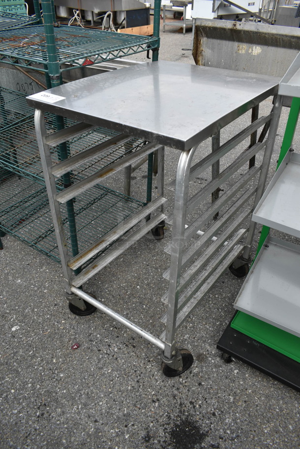 Metal Commercial Pan Transport Rack on Commercial Casters. - Image 2 of 2