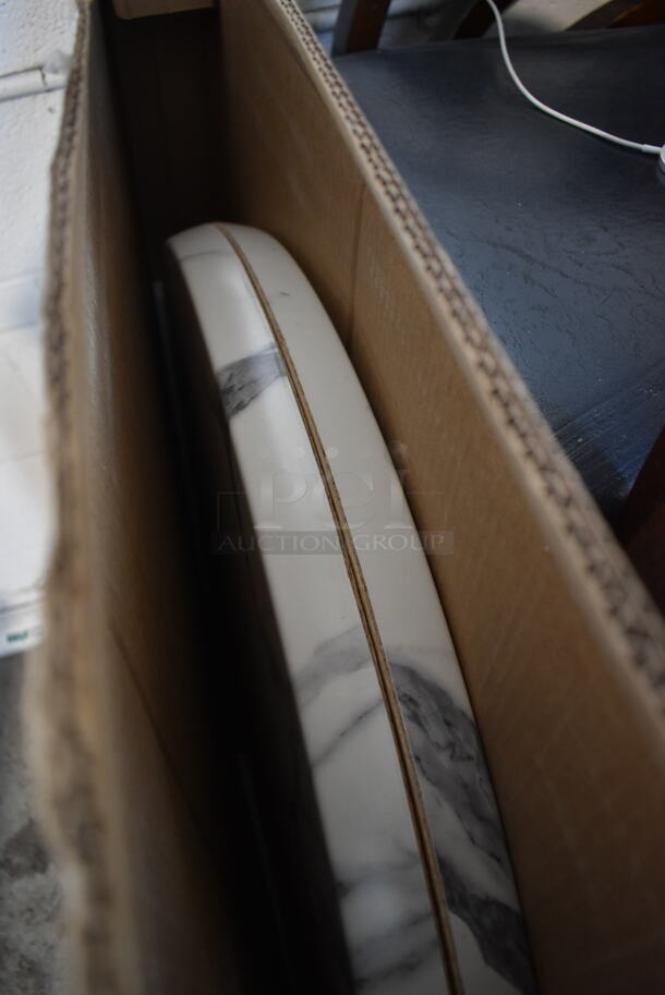 BRAND NEW IN BOX! Holland Outdoor EnduroTops Stone Pattern Round Tabletop. - Image 3 of 8