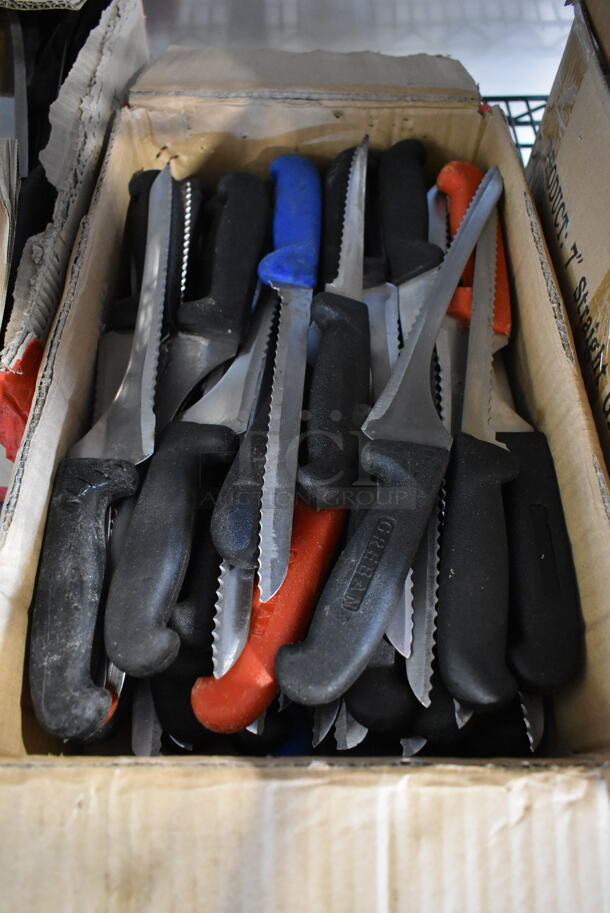 70 SHARPENED Stainless Steel Knives Including Serrated. 70 Times Your Bid! - Image 2 of 5