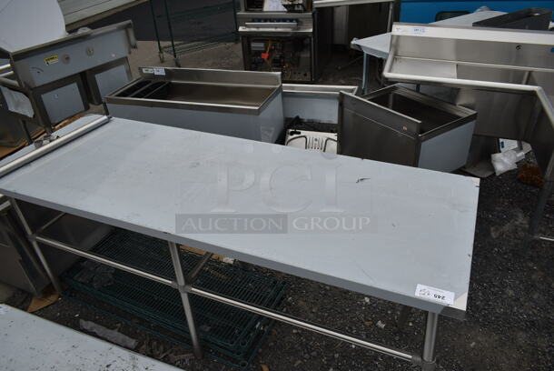 BRAND NEW SCRATCH AND DENT! Regency 600WT30X84SS Stainless Steel Commercial Table. - Image 4 of 5
