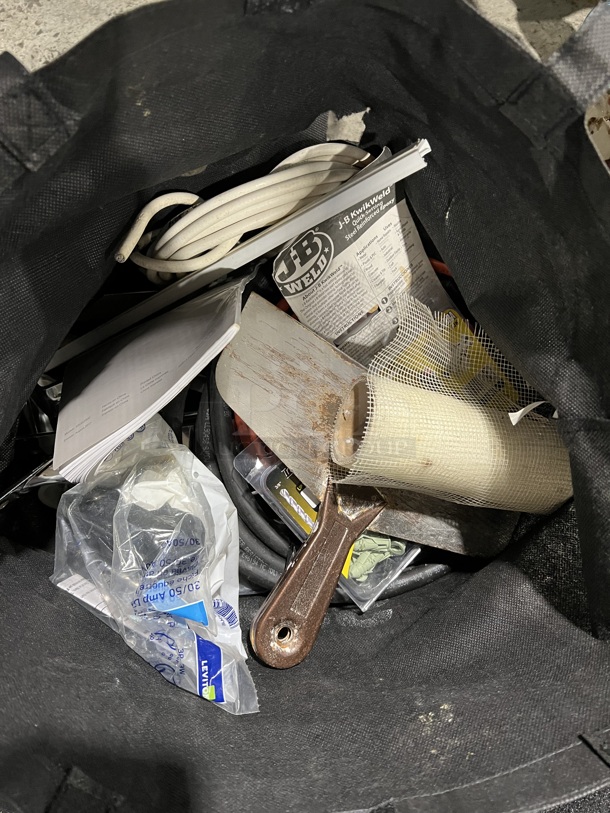ALL ONE MONEY! Tier Lot of Various Items Including Bags, Pressure Pump Down System, Makita Drill, Tool Bag and Wires - Image 7 of 10