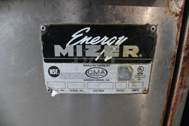 CMA Energy Mizer Model L-1X16 Stainless Steel Commercial Undercounter Dishwasher. 115 Volts, 1 Phase. 24x24x40 - Image 3 of 7