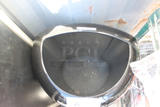 Chrome Finish Trash Can Shell. - Image 2 of 2