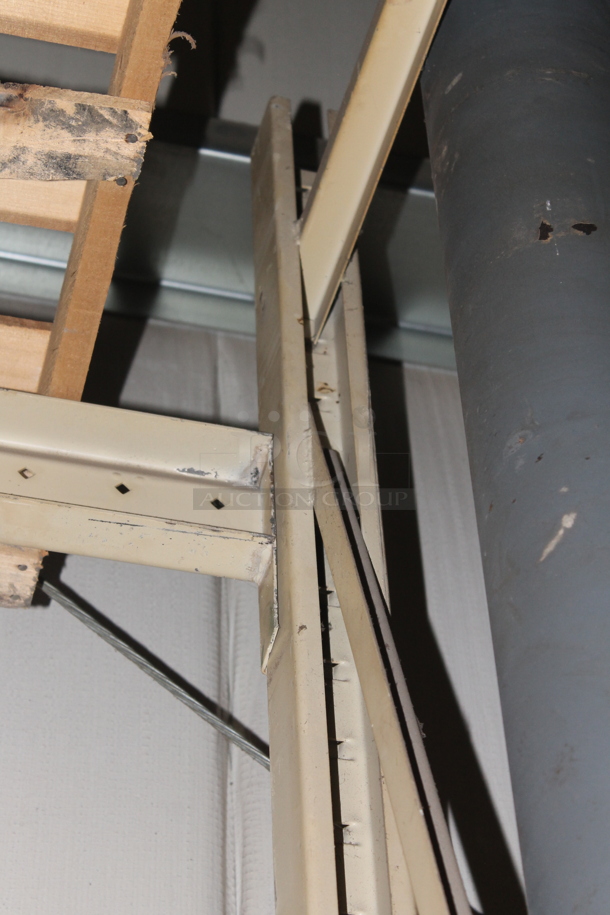 ALL ONE MONEY! Lot of Tan Metal Pallet Racking. Does Not Include Contents. BUYER MUST REMOVE. - Image 4 of 4