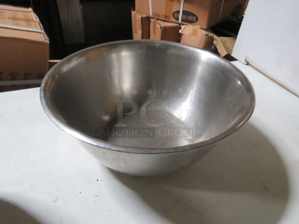 One 12 Inch Stainless Steel Mixing Bowl.