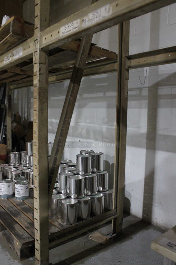 ALL ONE MONEY! Lot of Tan Metal Pallet Racking. Does Not Include Contents. BUYER MUST REMOVE. - Image 3 of 4