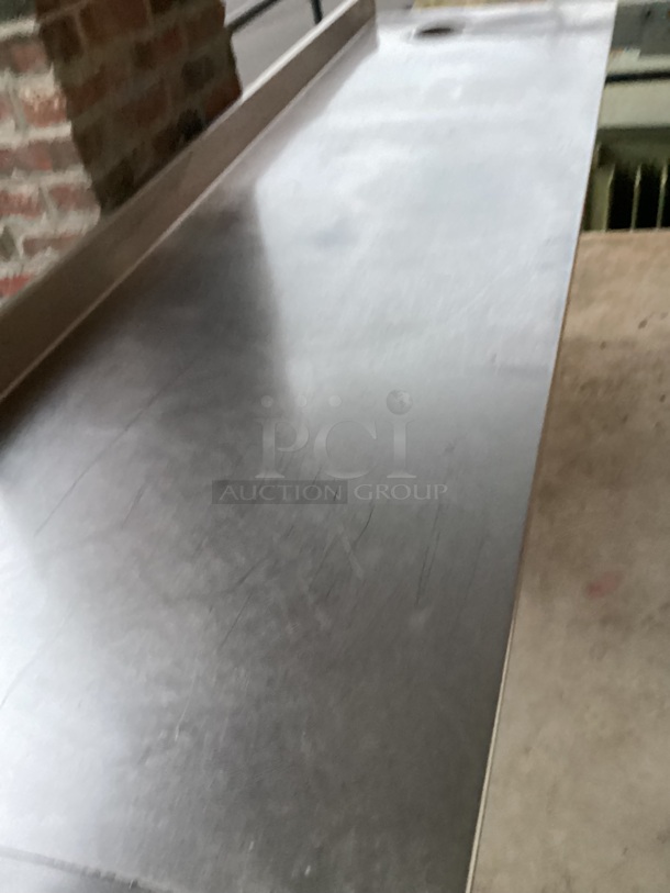 Stainless Steel Multi Purpose Prep Table, W/Two Steam Wells
155 x 30 x 39-½ 
 - Image 3 of 8