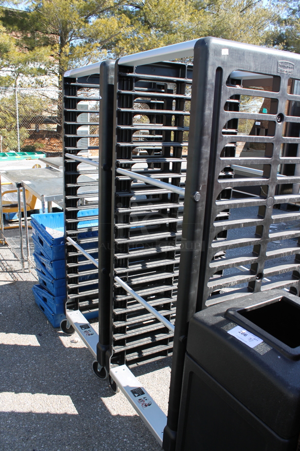 2 Rubbermaid Black Poly and Metal Pan Transport Rack on Commercial Casters. 2 Times Your Bid! - Image 3 of 4