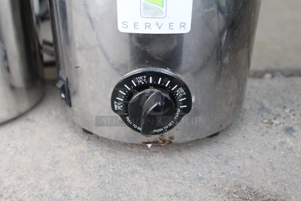 Server FSP Stainless Steel Commercial Countertop Food Warmer w/ 4 Drop Ins. 120 Volts, 1 Phase. Tested and Working! - Image 2 of 5