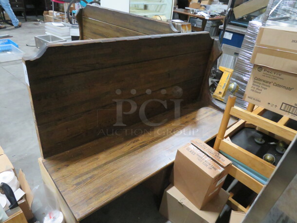 One Wooden Single Sided Booth. 60X20X42