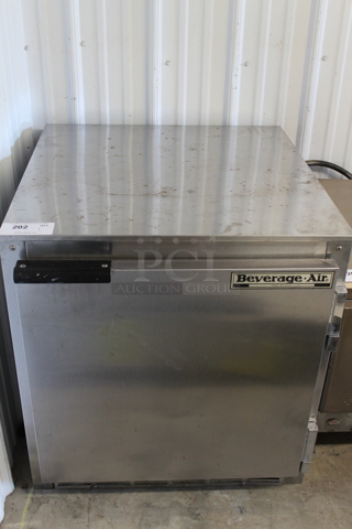 Beverage Air UCR27A Stainless Steel Commercial Single Door Undercounter Cooler. 115 Volts, 1 Phase. Tested and Working!
