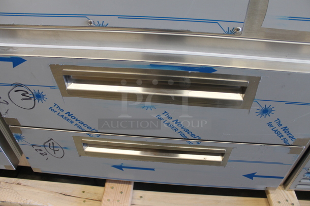 BRAND NEW SCRATCH AND DENT! 2022 Omniteam Low Voltage Lighting Refer Base and Cold Pans 4 Drawer Chef Base w/ Refrigerated Drop In. 208-230 Volt 1 Phase - Image 5 of 12