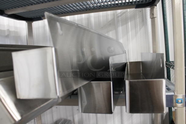 6 BRAND NEW SCRATCH AND DENT! Stainless Steel Speedwells; 3 Double and 3 Single. Includes 41x4x6, 42x8x9.5. 6 Times Your Bid!  - Image 3 of 4