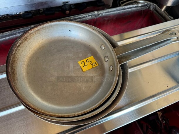 ALL ONE MONEY Lot of 3 Aluminum Fry Pan! - Image 2 of 3