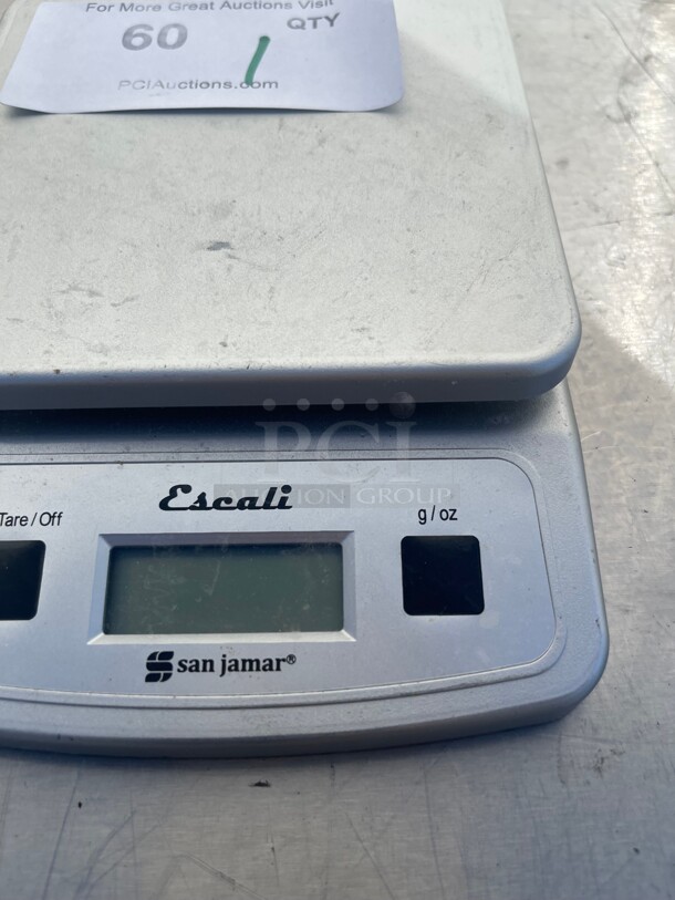 San Jamar / Escali  66 lb. Multi-Function Digital Portion Control Kitchen Scale NSF - Image 2 of 6