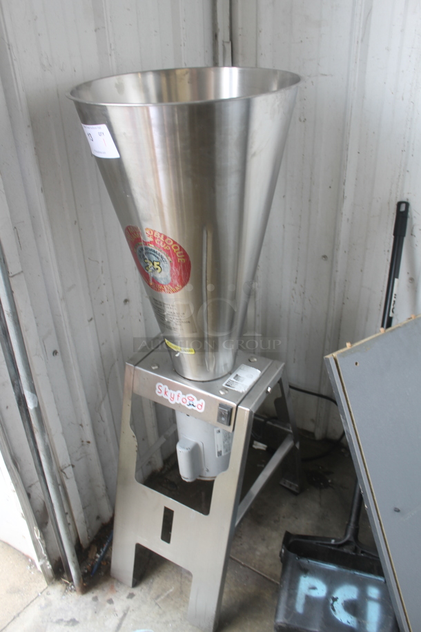 2019 Skyfood LAR-25LMB Stainless Steel Commercial Floor Style Food Blender. 110 Volts, 1 Phase. Tested and Does Not Power On - Image 3 of 6