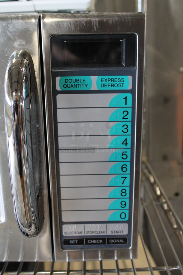 2022 Sharp R-21LVF Stainless Steel Countertop Microwave Oven. 120 Volts, 1 Phase.  - Image 2 of 5