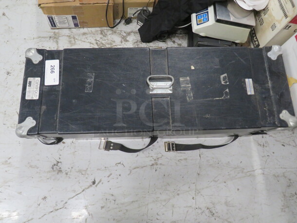 One Draper Carry Case With Cinefold Portable Projection Screens. 6-8 Ft. 40X14X11 - Image 1 of 4