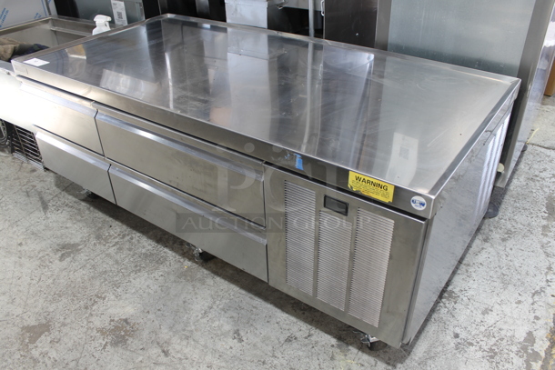 BRAND NEW! LATE MODEL! 2021 Delfield F2692CP Stainless Steel Commercial 4 Drawer Chef Base on Commercial Casters. 115 Volts, 1 Phase. Tested and Working!