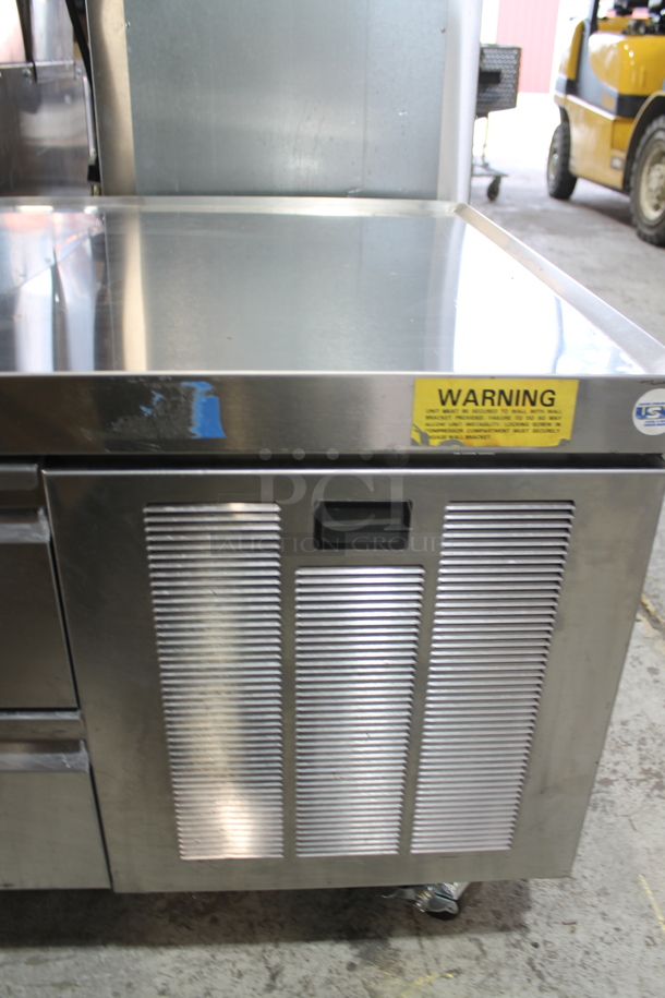 BRAND NEW! LATE MODEL! 2021 Delfield F2692CP Stainless Steel Commercial 4 Drawer Chef Base on Commercial Casters. 115 Volts, 1 Phase. Tested and Working! - Image 4 of 10