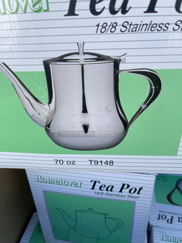 Bran New! Commercial Stainless Steel Large Tea Pot 70 OZ NSF  - Image 4 of 6