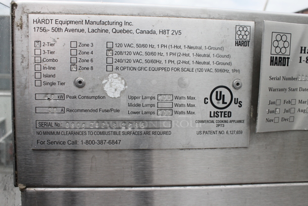 Hardt Zone Commercial Stainless Steel 2-Tier Hot Food Station 208-240 Volts 1 Phase - Image 12 of 12