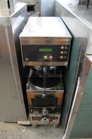 Curtis GEMSIF10A1015 Stainless Steel Commercial Countertop Coffee Machine w/ Hot Water Dispenser, Server Satellite and Poly Brew Basket. 220 Volts, 1 Phase. 