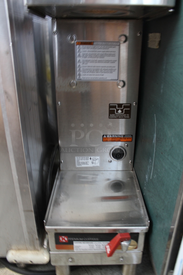 Curtis GEMSIF10A1015 Stainless Steel Commercial Countertop Coffee Machine w/ Hot Water Dispenser, Server Satellite and Poly Brew Basket. 220 Volts, 1 Phase.  - Image 5 of 6