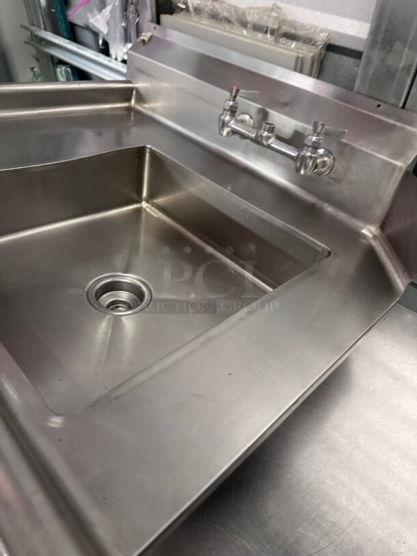 Clean! Allstrong  14 Gauge 36 inch  Soiled / Dirty Dishwasher  Table - Image 3 of 5