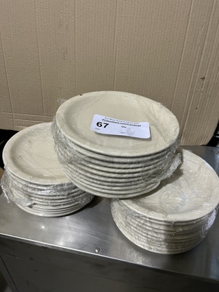 China Plates, 9", Off White