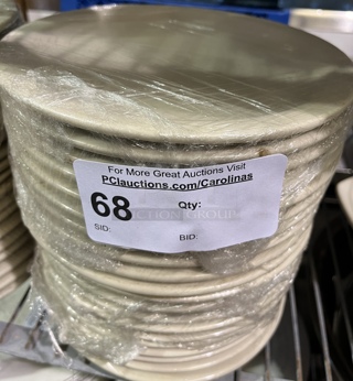 China Plates, 9", Off White