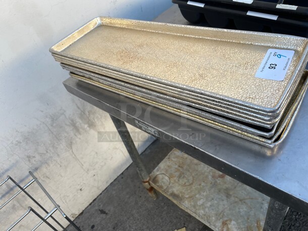 Clean! Commercial 1/2 Sheet Gold Color Great for Presenting Food NSF  - Image 2 of 5