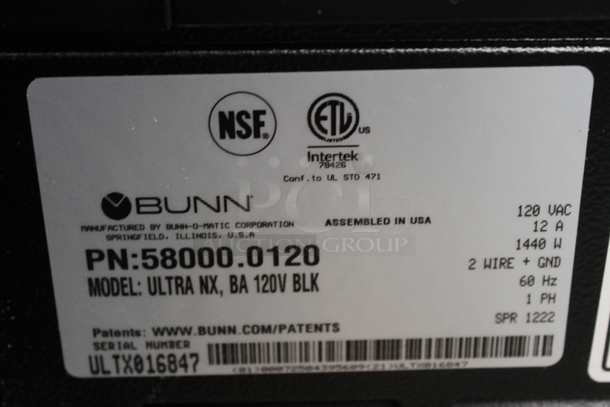 BRAND NEW SCRATCH AND DENT! 2022 Bunn ULTRA NX Stainless Steel Commercial Countertop 2 Hopper Slushie Machine. 120 Volts, 1 Phase. Tested and Working! - Image 6 of 6