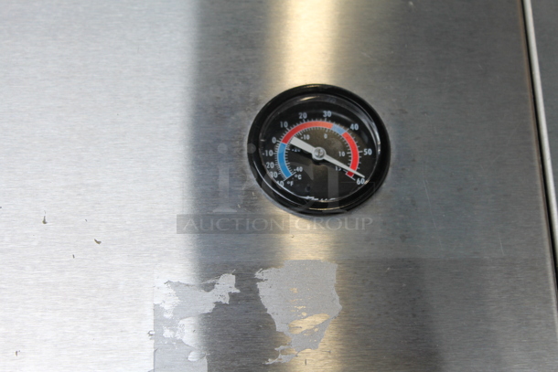 2013 True TG1R-1S ENERGY STAR Stainless Steel Commercial Single Door Reach In Cooler w/ Poly Coated Rack on Commercial Casters. 115 Volts, 1 Phase. Tested and Working! - Image 3 of 5