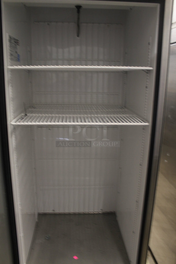 2013 True T-23F ENERGY STAR Stainless Steel Commercial Single Door Reach In Freezer w/ Poly Coated Racks on Commercial Casters. 115 Volts, 1 Phase. Tested and Working! - Image 3 of 4