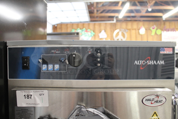 BRAND NEW SCRATCH AND DENT!  2022 Alto Shaam 1000-TH/I Commercial Stainless Steel Cook And Hold Oven With Pan Racks And Commercial Casters. 208-240V, 1 Phase.  - Image 2 of 9