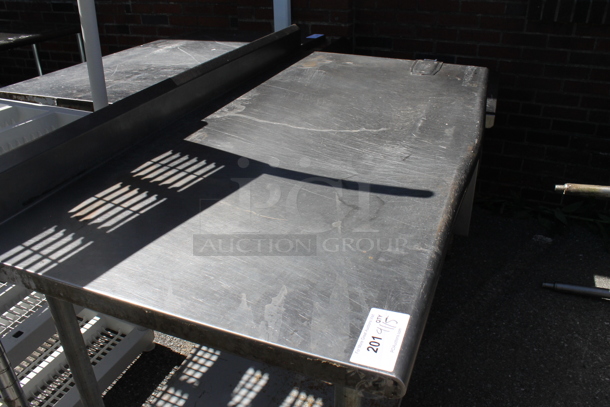 Stainless Steel Table w/ Can Opener Mount, Back Splash and Metal Under Shelf. - Image 2 of 5