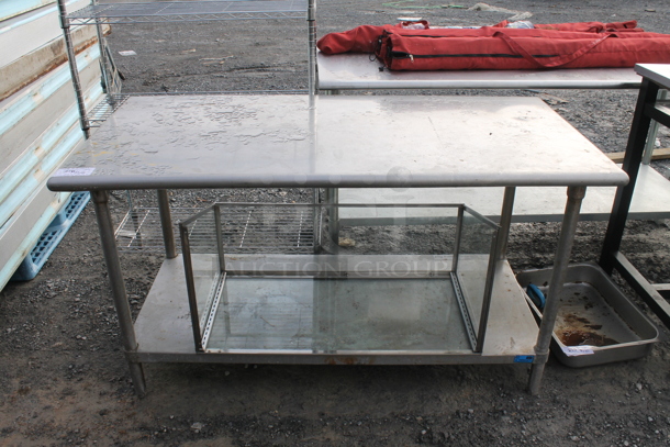 Stainless Steel Table w/ Under Shelf. - Image 1 of 3