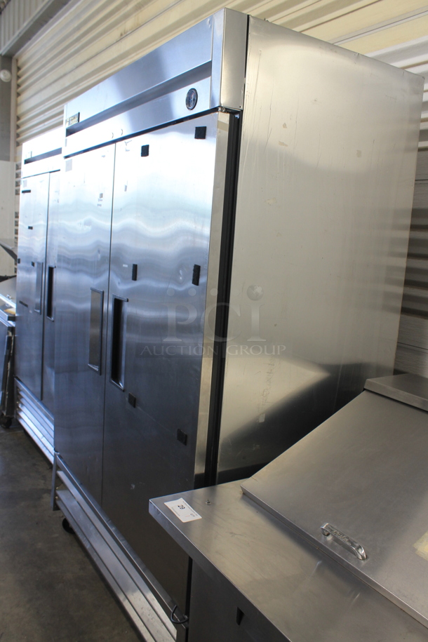 2015 True T-49F ENERGY STAR Stainless Steel Commercial 2 Door Reach In Freezer on Commercial Casters. 115 Volts, 1 Phase. Tested and Working! - Image 6 of 6